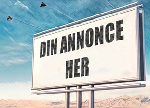 Din annonce her