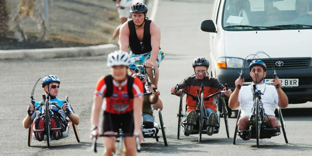 Håndcykling på Lanzarote (foto: Parasport Danmark)