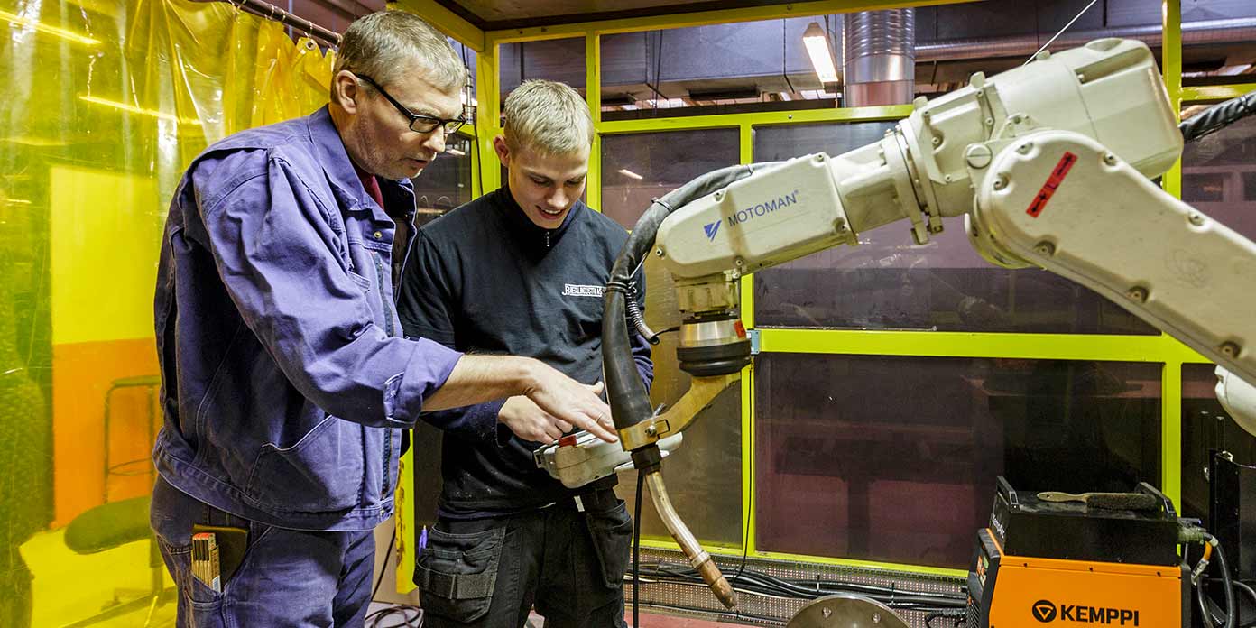 Unge på erhvervsuddannelser (foto: Industriens Fond)